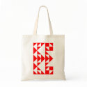Red Triangles Pattern Bag