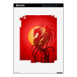 Red Tribal Phoenix Decal For iPad 3