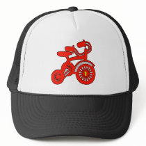 Red Tricycle 1st Birthday Mesh Hats