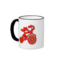 Red Tricycle 1st Birthday Mugs