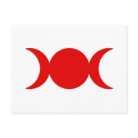 Red Triple Goddess Post Cards