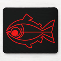 Red Trout Mouse Mat