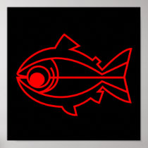 Red Trout Poster