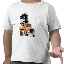 Red Truck 3rd Birthday T-shirts