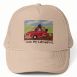 Red Truck and Labradors Trucker Hats