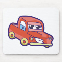 Red Truck Mouse Pads