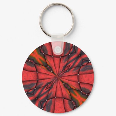 RED TRUMPET ILLUSION Keychain by KABSANNIE