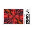 RED TRUMPETS ILLUSION postage