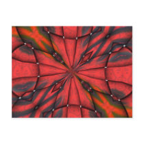 RED TRUMPETS ILLUSION postcards by KABSANNIE RED TRUMPETS ILLUSION postcards