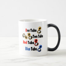 Red Tuba Blue Tuba Coffee Mug