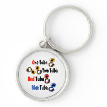 Red Tuba Blue Tuba keychains