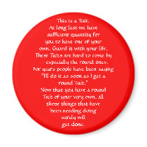 Red TUIT magnets by SilverWren Red TUIT magnets