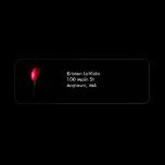 Red Tulip Address Label labels