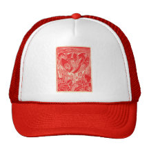 Red Tulip Baseball Cap Hat