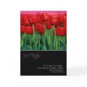 Red Tulip Card with Quote