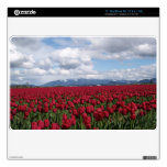 Red Tulip Field Decals For MacBook Air