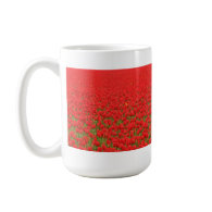 Red Tulip Field Mugs
