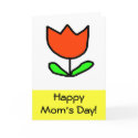 Red Tulip Mom's Day cards