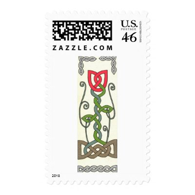 Red Tulip stamp by haidabeaver