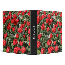 Red Tulips and White Primroses