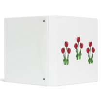 Red Tulips binders by Judith_Heath Red Tulips binders