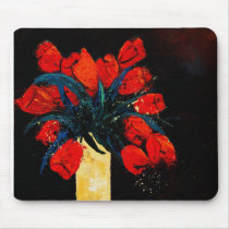 red tulips bunch mousepads by pledent red tulips bunch mousepads