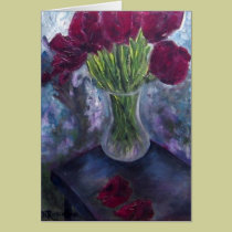 Red Tulips cards by blumoonart Red Tulips cards