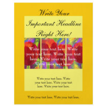Red Tulips Floral Art Flyer