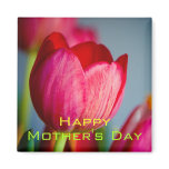 Red Tulips • Happy Mother's Day Magnet