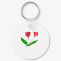 Red Tulips keychain