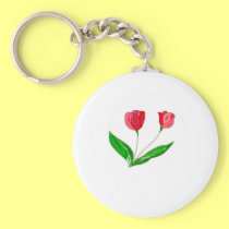Red Tulips keychains