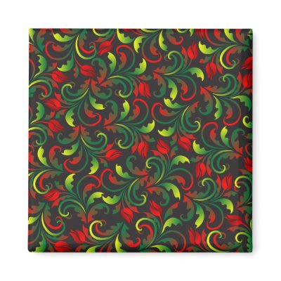 red tulips refrigerator magnet by VioDeSign