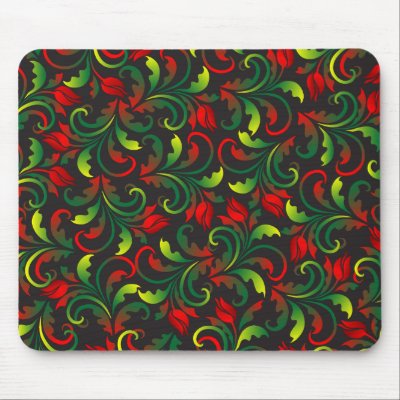 red tulips mouse mat by VioDeSign