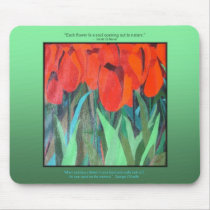 Red Tulips Mouse Mats