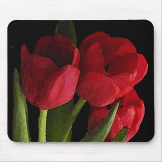 Red Tulips mousepad