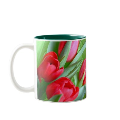 Red Tulips Mug by floraluniverses