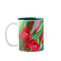 Red Tulips Mug by floraluniverses Red Tulips Mug