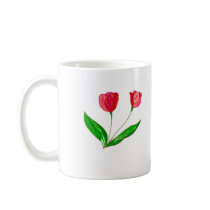 Red Tulips Coffee Mug