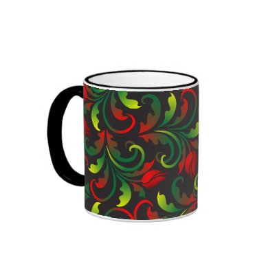 red tulips coffee mug by VioDeSign