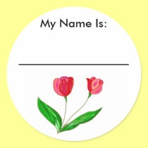 Red Tulips, My Name Is:, ___________________ stickers