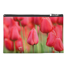 Red Tulips Photo Travel Accessories Bags