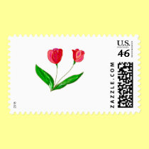 Red Tulips postage