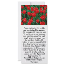 Red Tulips Rack Card Design