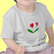 Red Tulips t-shirts