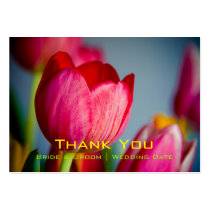 Red Tulips • Wedding Favour Tag business cards