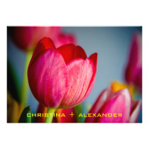 Red Tulips • Wedding Invitation invitations