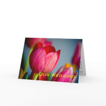 Red Tulips • Wedding Invitation Card by SabineStGreetings Red Tulips • Wedding Invitation Card