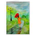 RED UMBRELLA card