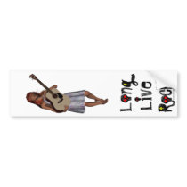 Red, Unplugged Sticker bumper stickers by LongLiveRock Red, Unplugged Sticker bumper stickers