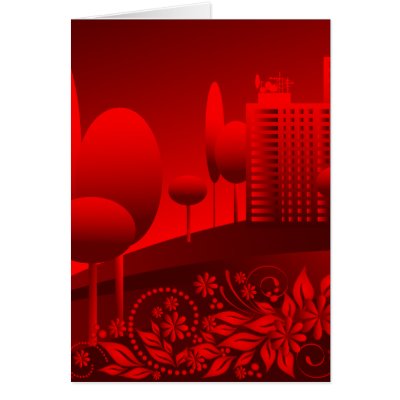 red urban card by VioDeSign